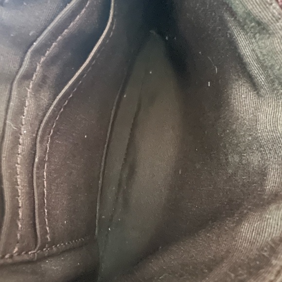 Coach Rich Brown & Burgundy Pebbled Leather Wristlet with Front ID Pocket - Picture 8 of 8